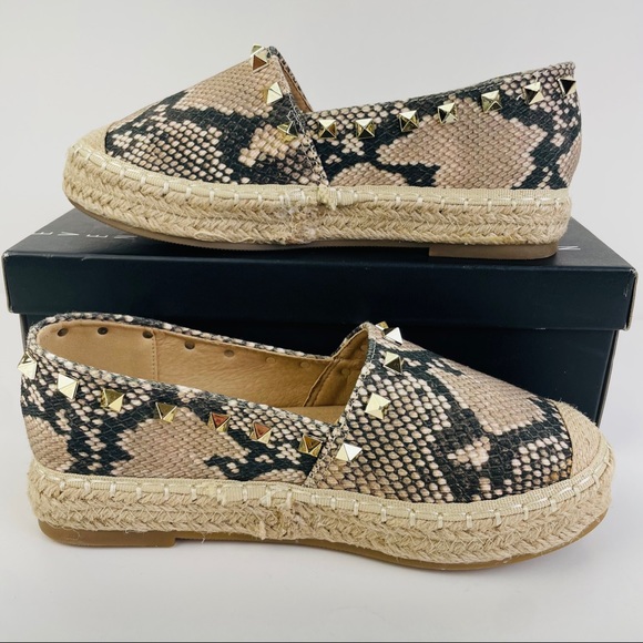 Steven by Steve Madden Billie Studded Espadrille Python Shoes Women’s Size 6 - Picture 9 of 10